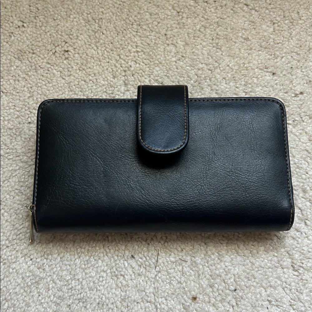 Mundi Black Wallet Organizer Women’s ClutchRFID Zip Around ID Credit Card Holder